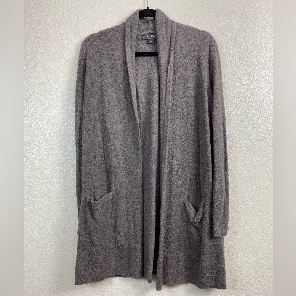 Barefoot Dreams Brown Sweater Cardigan Women’s Small Knit Fall Open Front Winter